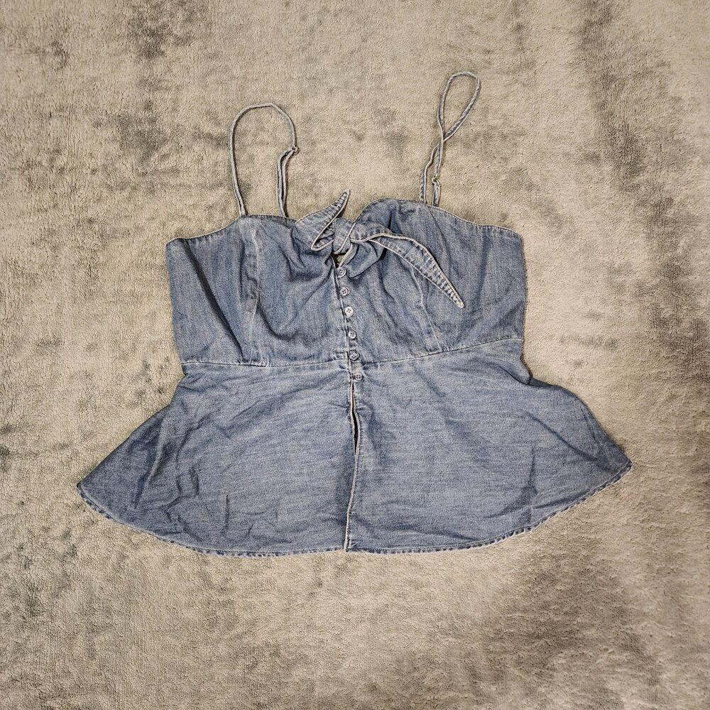 Sofia Jeans Denim Split Front Cami by Sofia Vergara. NWT.